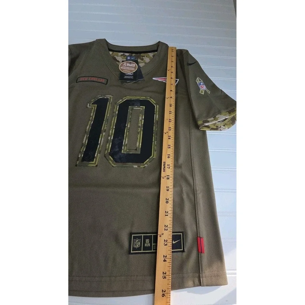 New Nike Salute To Service New England Patriots Mac Jones NFL Jersey Youth Large